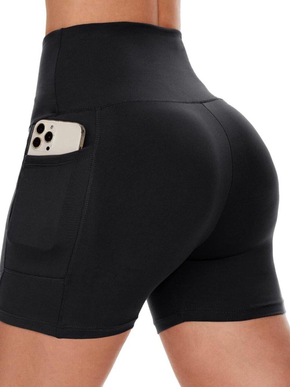 Biker Shorts Women with Pockets - 3"/5"/8" High Waisted Workout Spandex Tummy Co